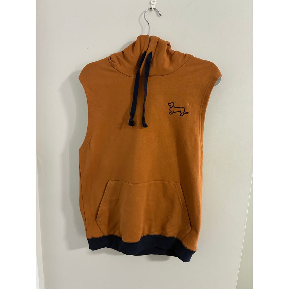 Peter Alexander Brown Hoodie Sleeveless Size Small